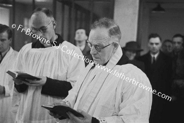 MOUNTMELLICK PRODUCTS LTD:V.REV FR.BURBAGE P.P.V.F.& REV.C.O'CONNOR DON.S.J. BLESSING THE FACTORY